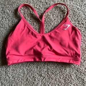 Sold Gymshark Vneck Training Bra- RED